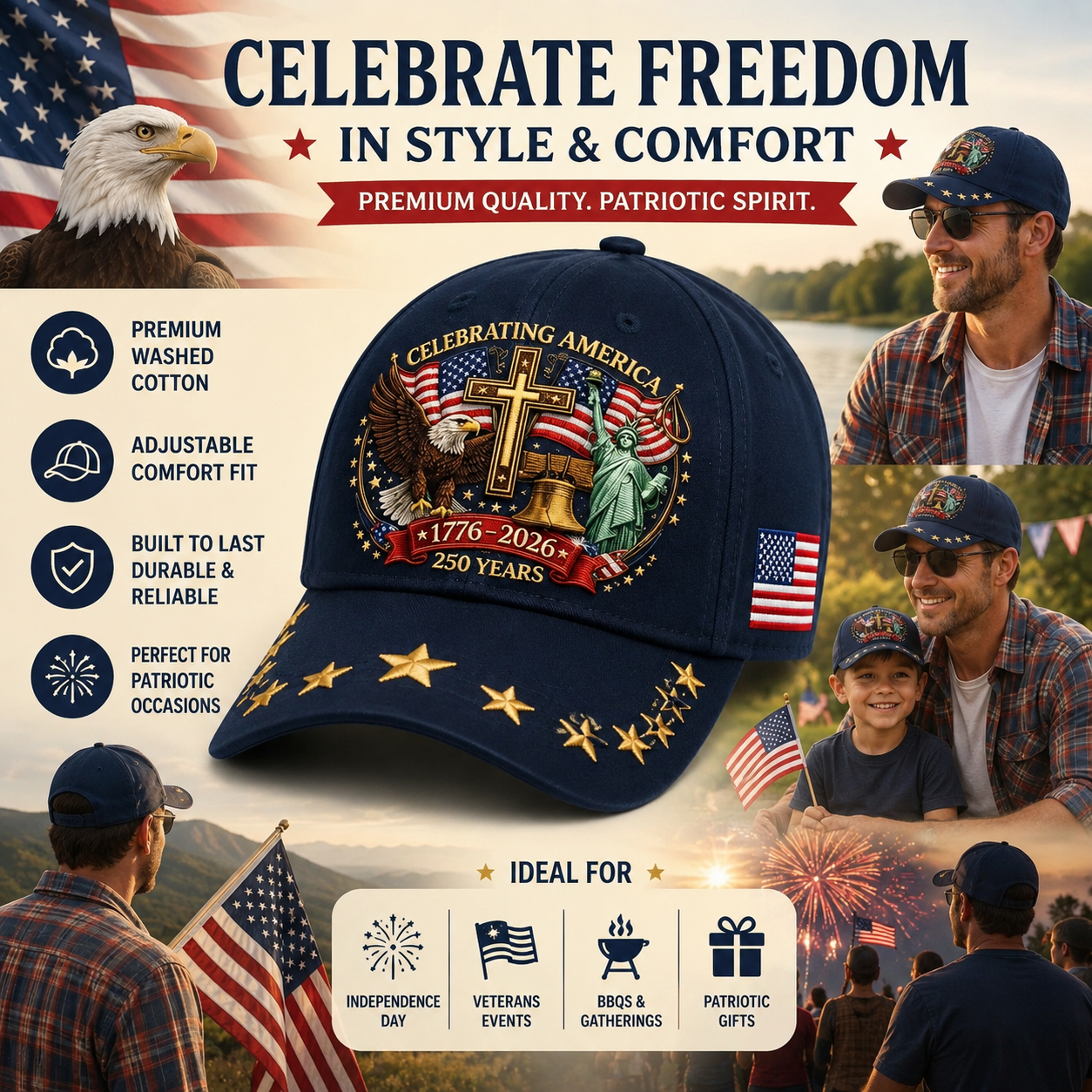 USA 250th Anniversary Cap